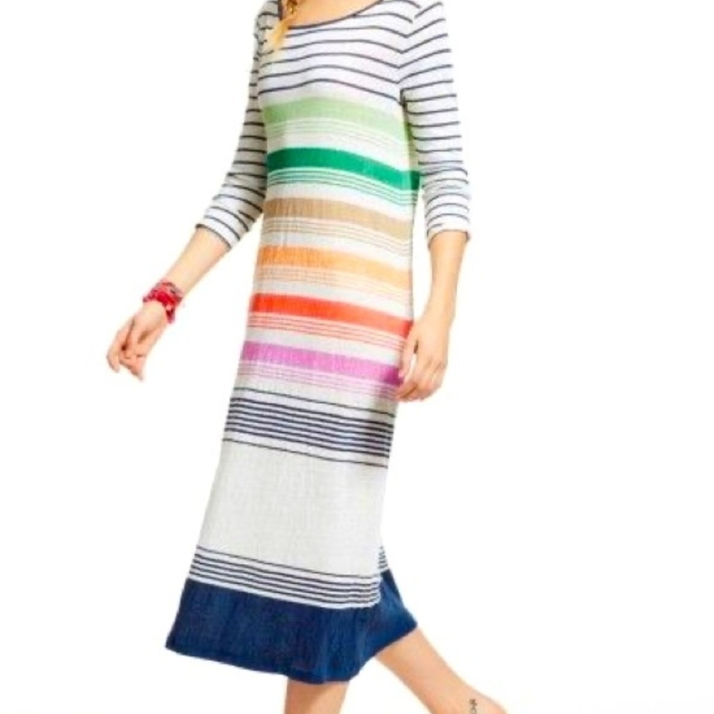 D4- Calypso St. Barth Multicolor Striped Dress